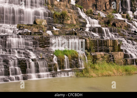 Asien, fließen, Dalat, Wasser, Highland, Kaskade, Landschaft, Natur, Pongour, Süd-Ost-Asien, Vietnam, Wasser, Wasserfälle, Natur Wasser Stockfoto