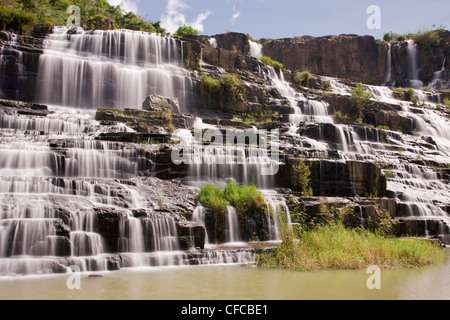 Asien, fließen, Dalat, Wasser, Highland, Kaskade, Landschaft, Natur, Pongour, Süd-Ost-Asien, Vietnam, Wasser, Wasserfälle, Natur Wasser Stockfoto