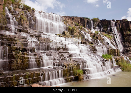 Asien, fließen, Dalat, Wasser, Highland, Kaskade, Landschaft, Natur, Pongour, Süd-Ost-Asien, Vietnam, Wasser, Wasserfälle, Natur Wasser Stockfoto