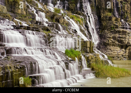 Asien, fließen, Dalat, Wasser, Highland, Kaskade, Landschaft, Natur, Pongour, Süd-Ost-Asien, Vietnam, Wasser, Wasserfälle, Natur Wasser Stockfoto