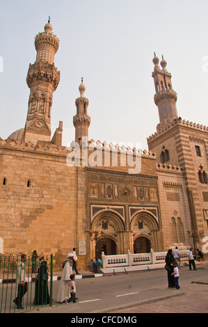 Al-Azhar-Moschee und Universität in Kairo Stockfoto