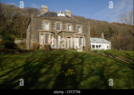 CANNA-Haus auf der Insel von Canna in den Inneren Hebriden vor der Westküste von Schottland. Stockfoto