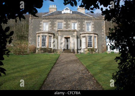 CANNA-Haus auf der Insel von Canna in den Inneren Hebriden vor der Westküste von Schottland. Stockfoto