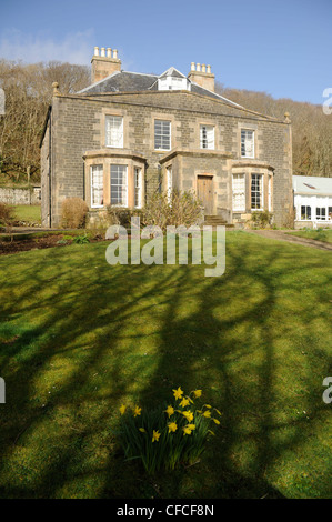 CANNA-Haus auf der Insel von Canna in den Inneren Hebriden vor der Westküste von Schottland. Stockfoto