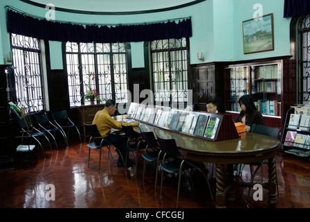 CHINA - MACAU SAR Dr Sun Yat Sen Memorial House Lesesaal Stockfoto