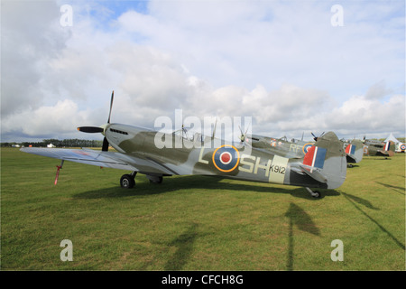 Supermarine Spitfire LF Mk.IXc am Goodwood Revival 2011, Chichester, West Sussex, England, Großbritannien, UK, Europa Stockfoto