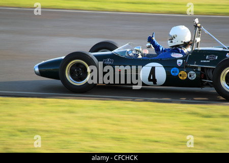 1965-Brabham-Ford-BT14 am Goodwood Revival 2011, Chichester, West Sussex, England, Großbritannien, Vereinigtes Königreich, UK, Europa Stockfoto