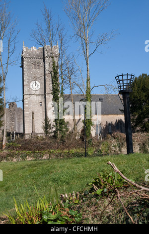 Kirchengemeinde St. ILLTYD von Newcastle, Bridgend Stockfoto