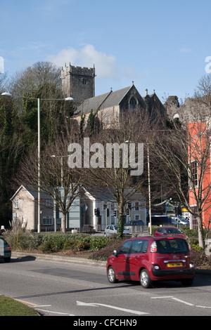 Kirchengemeinde St. ILLTYD von Newcastle, Bridgend Stockfoto