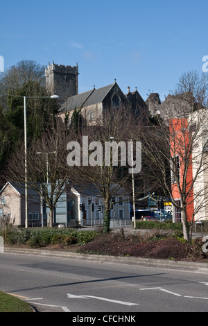 Kirchengemeinde St. ILLTYD von Newcastle, Bridgend Stockfoto