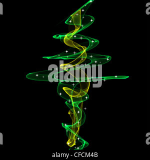 Zusammenfassung Hintergrund schöne Flammen und Sterne Licht Stockfoto