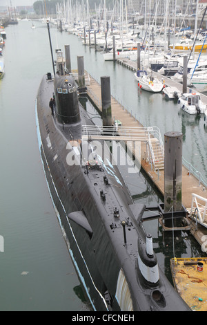 Foxtrot russisches u-Boot im Meer Museum in Zeebrugge, Belgien. Stockfoto