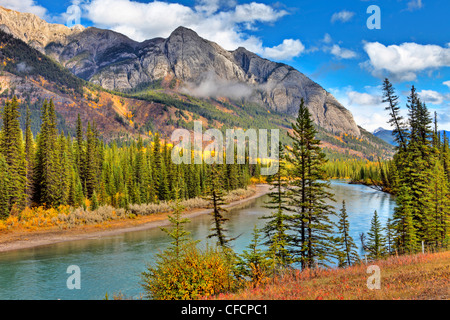 Bow River, Banff Nationalpark, Alberta, Kanada Stockfoto