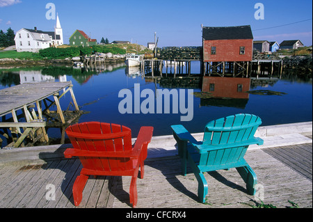 Aussicht, ein kleines Fischerdorf in der Nähe von Halifax, Nova Scotia, Kanada. Stockfoto