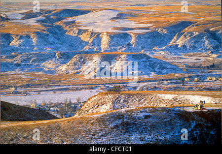 Die Badlands, Rosedale, Alberta, Kanada Stockfoto
