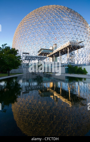 Montreal Biosphäre, Quebec, baute eine geodätische Kuppel ursprünglich als uns Pavillon auf der Expo 67 in Montreal, Quebec, Kanada. Stockfoto