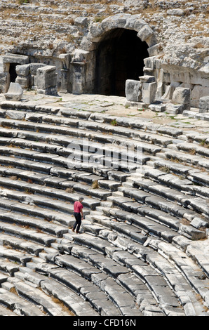 Amphitheater in Milet, eine antike griechische Stadt an der Westküste von Anatolien, Türkei Stockfoto