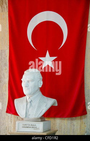 Büste von Mustafa Kemal Atatürk im Museum in Selçuk ist die zentrale Stadt Selçuk Bezirk, İzmir Provinz in der Türkei Stockfoto