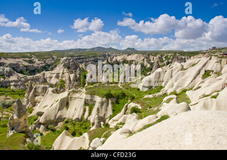 Landschaftsformen in der Nähe von Göreme, Kappadokien, auch Capadocia, Zentral-Anatolien, vor allem in der Provinz Nevşehir, Türkei Stockfoto