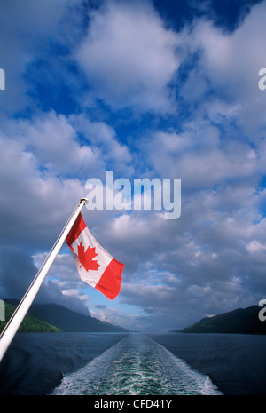 strengen Blick von der Fähre "Queen of the North", Central Coast entlang der Inside Passage, British Columbia, Kanada. Stockfoto