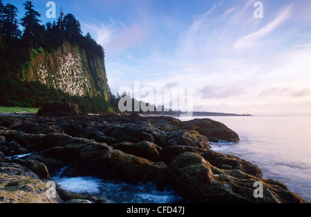 Queen Charlotte Islands, (Haida Gwaii), Tow Hill auf Graham Island an der Dämmerung, Britisch-Kolumbien, Kanada. Stockfoto