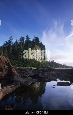 Queen Charlotte Islands, (Haida Gwaii), Tow Hill auf Graham Island an der Dämmerung, Britisch-Kolumbien, Kanada. Stockfoto