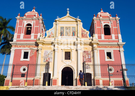 Kirche el Calvario, Leon, Nicaragua, Mittelamerika Stockfoto