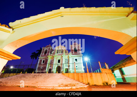 Kirche el Calvario, Leon, Nicaragua, Mittelamerika Stockfoto