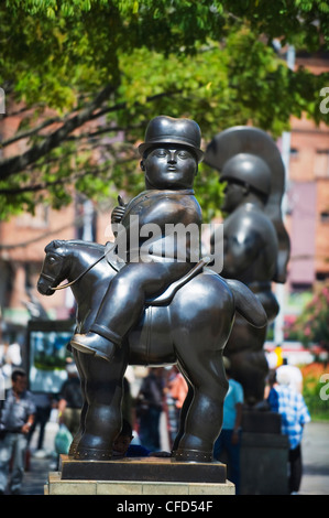 Skulpturen von Fernando Botero, Plazoleta de Las Esculturas, Medellin, Kolumbien, Südamerika Stockfoto