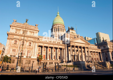 Palacio del Congreso (National-Kongress-Gebäude), Plaza del Congreso, Buenos Aires, Argentinien, Südamerika Stockfoto