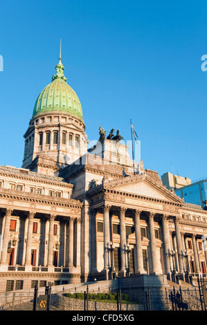 Palacio del Congreso (National-Kongress-Gebäude), Plaza del Congreso, Buenos Aires, Argentinien, Südamerika Stockfoto