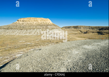 Killdeer Badlands, Ostblock, Grasslands National Park, Saskatchewan, Kanada Stockfoto
