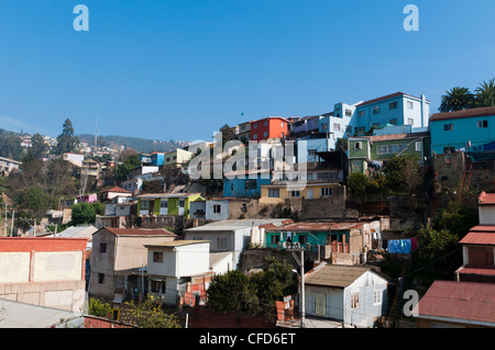 Cerro Alegre District, Valparaiso, Chile, Südamerika Stockfoto