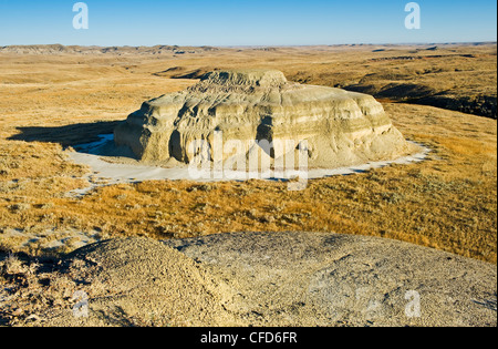 Killdeer Badlands, Ostblock, Grasslands National Park, Saskatchewan, Kanada Stockfoto