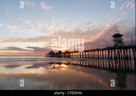 Huntington Beach Pier, California, Vereinigte Staaten von Amerika, Stockfoto