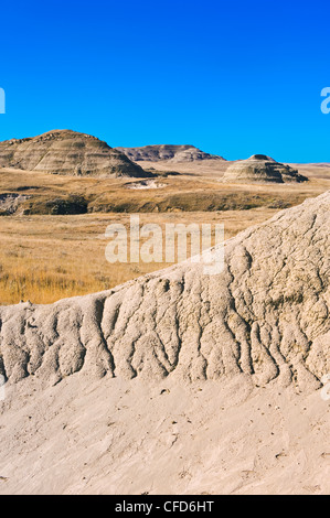 Killdeer Badlands, Ostblock, Grasslands National Park, Saskatchewan, Kanada Stockfoto