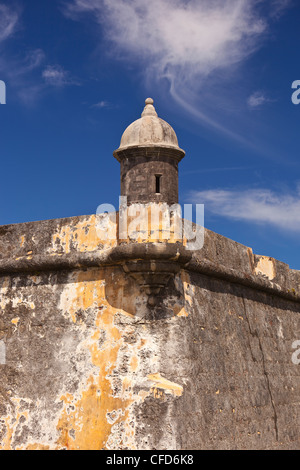 OLD SAN JUAN, PUERTO RICO - Castillo San Felipe del Morro, historische Festung. Stockfoto