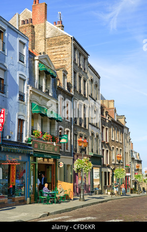 Street Scene Altstadt Boulogne-sur-Mer im Pas-de-Calais Hauts de Frankreich Frankreich Stockfoto