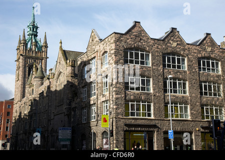 Turmspitzen-Shopping-Mall-Konferenz und Ausstellung Zentrum in der presbyterianischen Kirche Haus und Versammlung Gebäude Belfast Stockfoto