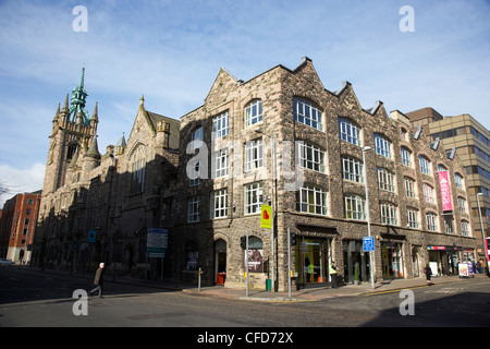 Turmspitzen-Shopping-Mall-Konferenz und Ausstellung Zentrum in der presbyterianischen Kirche Haus und Versammlung Gebäude Belfast Stockfoto