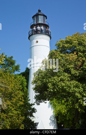 Key West Leuchtturm, Key West, Florida, Vereinigte Staaten von Amerika. Stockfoto