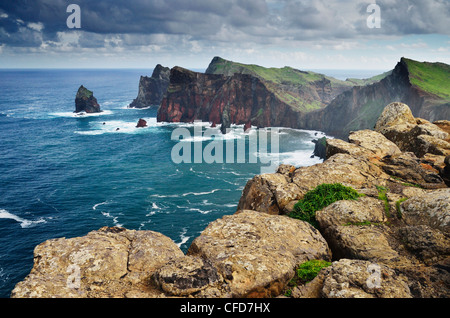 Ponta Castelo, Madeira, Portugal, Atlantik, Europa Stockfoto