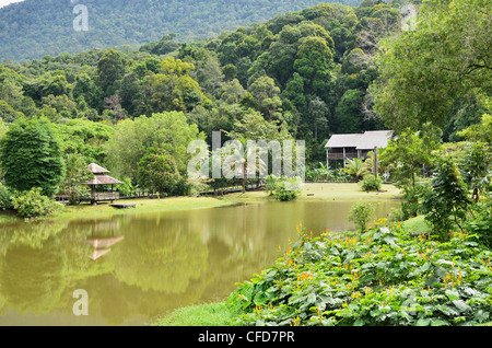 Sarawak Cultural Village, Sarawak, Borneo, Malaysia, Südostasien, Asien Stockfoto