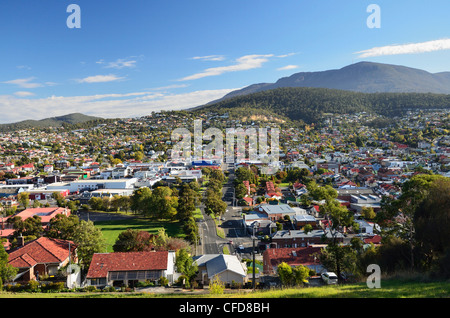 Blick auf Hobart, Tasmanien, Australien, Pazifik Stockfoto