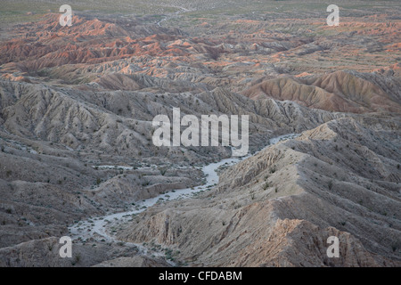 Badlands aus der Schrift, Anza-Borrego Desert State Park, California, Vereinigte Staaten von Amerika Stockfoto