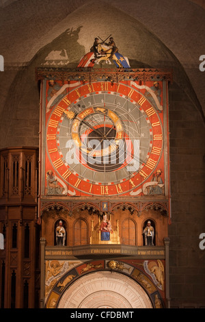 Astronomische Uhr im Dom zu Lund, Horologium Mirabile Jahr, Lund, Skane, Schweden Stockfoto