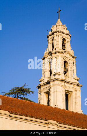 First Congregational Church in der Innenstadt von Riverside, California, Vereinigte Staaten von Amerika, Stockfoto