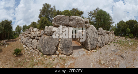 Talayot Siedlung Ses Paisses, 800-1000 v. Chr., in der Nähe von Arta, Stadt, Mallorca, Balearen, Spanien, Europa Stockfoto