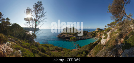 Calo d es Moro, in der Nähe Cala S Amonia, in der Nähe von Santanyi, Mallorca, Balearen, Spanien, Europa Stockfoto