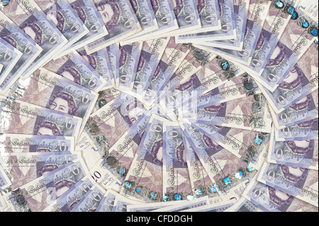 UK neue zwanzig Pfund Hinweis Design Englisch Stockfoto